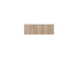 Legno 42" Weathered Grey Bathroom Vanity with Matte White VIVA Stone Solid Surface Countertop Laviva 313LGN-42WG-MW