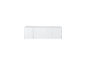 Legno 48" Alabaster White Bathroom Vanity with Matte White VIVA Stone Solid Surface Countertop Laviva 313LGN-48AW-MW