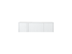 Legno 54" Alabaster White Bathroom Vanity with Matte White VIVA Stone Solid Surface Countertop Laviva 313LGN-54AW-MW