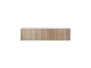 Legno 60" Weathered Grey Double Sink Bathroom Vanity with Matte White VIVA Stone Solid Surface Countertop Laviva 313LGN-60DWG-MW