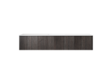 Legno 72" Carbon Oak Single Sink Bathroom Vanity with Matte White VIVA Stone Solid Surface Countertop Laviva 313LGN-72CCR-MW
