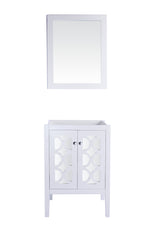 Mediterraneo 24" White Bathroom Vanity Cabinet Laviva 313MKSH-24W