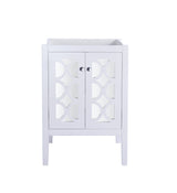 Mediterraneo 24" White Bathroom Vanity Cabinet Laviva 313MKSH-24W