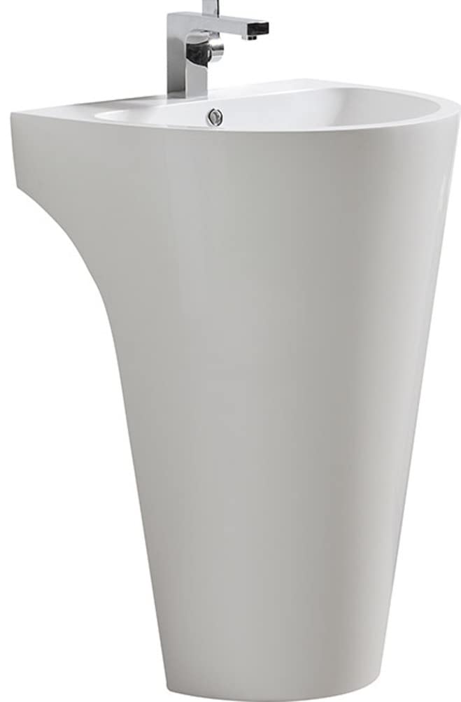 Fresca FCB5023WH Fresca Parma 24" White Pedestal Sink