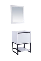 Alto 24" White Bathroom Vanity Cabinet Laviva 313SMR-24W