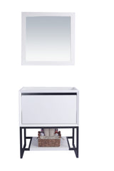 Alto 30" White Bathroom Vanity Cabinet Laviva 313SMR-30W