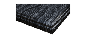 Forever 36" Single Hole Black Wood Marble Countertop with Rectangular Ceramic Sink Laviva 313SQ1H-36-BW