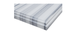 Forever 60" Single Hole White Stripes Marble Countertop with Double Rectangular Ceramic Sinks Laviva 313SQ1H-60-WS