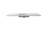 Forever VIVA Stone 54" Matte White Solid Surface Countertop with Integrated Sink Laviva 313SQ1HSS-54-MW