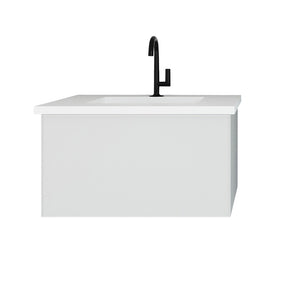 Vitri 30" Cloud White Bathroom Vanity with VIVA Stone Matte White Solid Surface Countertop Laviva 313VTR-30CW-MW