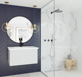 Vitri 30" Cloud White Bathroom Vanity with VIVA Stone Matte White Solid Surface Countertop Laviva 313VTR-30CW-MW