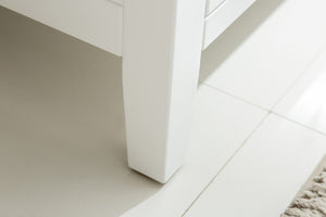 Wimbledon 24" White Bathroom Vanity with Matte White VIVA Stone Solid Surface Countertop Laviva 313YG319-24W-MW