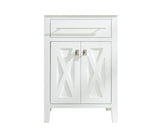 Wimbledon 24" White Bathroom Vanity Cabinet Laviva 313YG319-24W