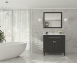 Wimbledon 36" Espresso Bathroom Vanity with White Quartz Countertop Laviva 313YG319-36E-WQ