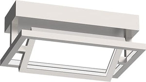Kuzco SF16212-BN MONDRIAN 12" SEMI FLUSH BRUSHED NICKEL 31W 120VAC WITH LED DRIVER 3000K 90CRI