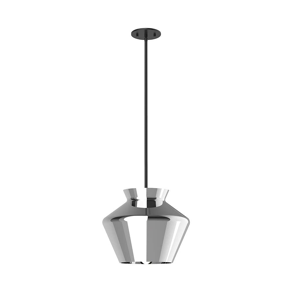 Kuzco PD62013-BK/CH TRINITY 13" PENDANT BLACK WITH CHROME GLASS SHADE 20W 120VAC LED 3000K 90CRI