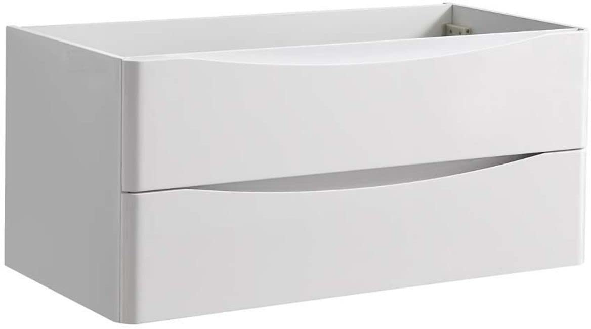 Fresca FCB9040WH Fresca Tuscany 40" Glossy White Wall Hung Modern Bathroom Cabinet