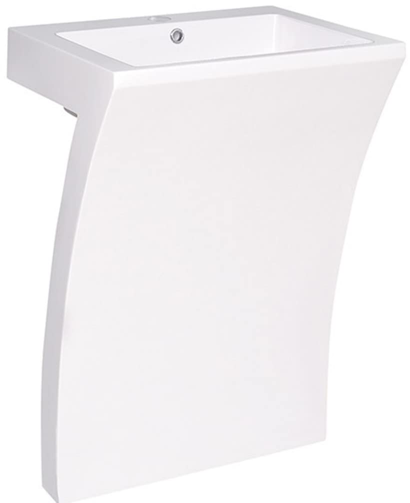 Fresca FCB5024WH Fresca Quadro 23" White Pedestal Sink