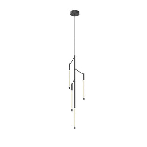 Kuzco PD74738-BK MOTIF 38" 3 HEAD PENDANT BLACK 16W 120VAC WITH LED DRIVER 2700K 90CRI
