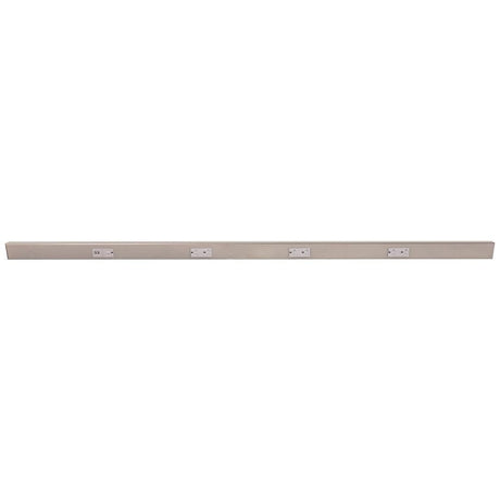 Task Lighting TRU60-4GD-P-SN 60" TR USB Series Angle Power Strip with USB, Satin Nickel Finish, Grey Receptacles