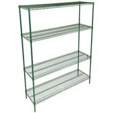 John Boos EPS-1848-G Wire Shelf, Green Epoxy, 48" Length x 18" Width