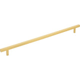 Jeffrey Alexander 845-305BG 305 mm Center-to-Center Brushed Gold Square Dominique Cabinet Bar Pull