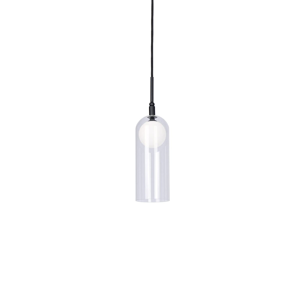 Kuzco PD19804-BK STYLO 4" PD Black 120V TRIAC/ELV LED 3000K 90CRI 8W