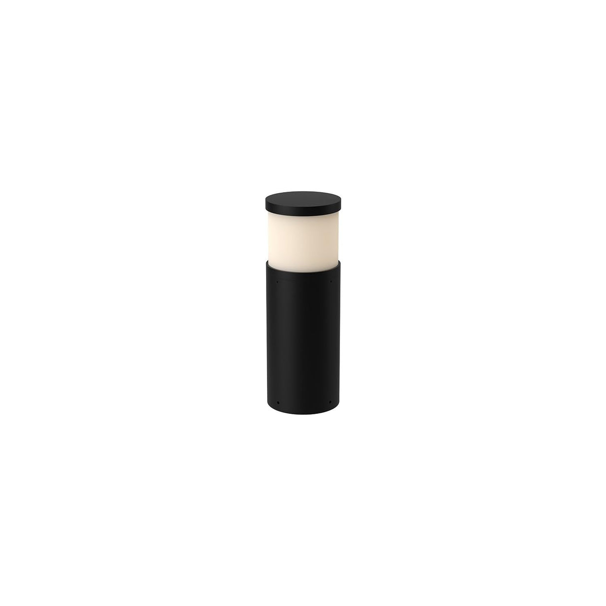 Kuzco EB46418-BK CHADWORTH 18" EXTERIOR BOLLARD TEXTURED BLACK 120-277V TRIAC/ELV LED 3000K 80CRI 24W
