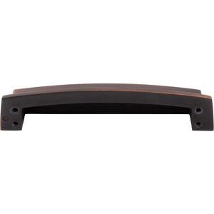 Jeffrey Alexander 141-128DBAC 128 mm Center Brushed Oil Rubbed Bronze Square-to-Center Square Renzo Cabinet Cup Pull