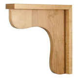 Hardware Resources COR8-2WB 2-1/2" W x 12" D x 12" H White Birch Bar Corbel