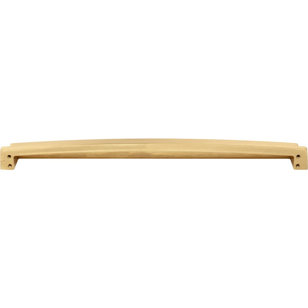 Jeffrey Alexander 141-305BG 305 mm Center Brushed Gold Square-to-Center Square Renzo Cabinet Cup Pull