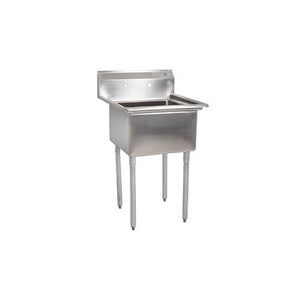 John Boos E1S8-24-14T24 E-Series Pot and Dish Sink - (1) 24