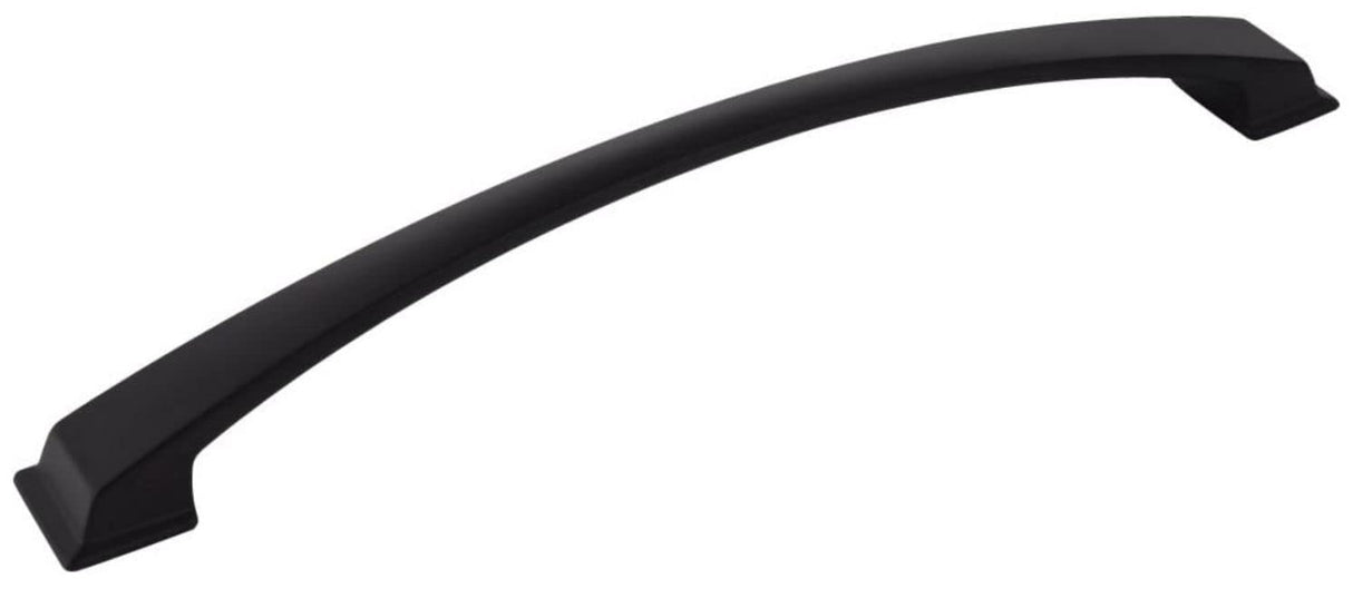Jeffrey Alexander 944-12MB 12" Center-to-Center Matte Black Arched Roman Appliance Handle