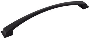 Jeffrey Alexander 944-12MB 12" Center-to-Center Matte Black Arched Roman Appliance Handle