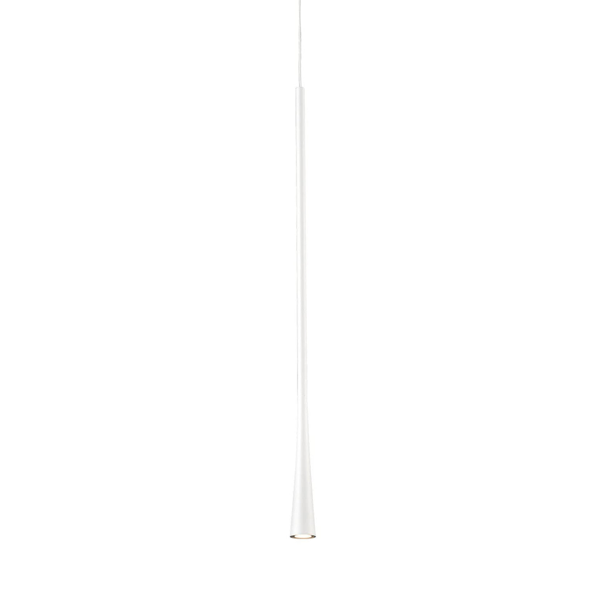 Kuzco PD15824-WH TAPER 24" PD White 120V TRIAC/ELV LED 3000K 90CRI 7W
