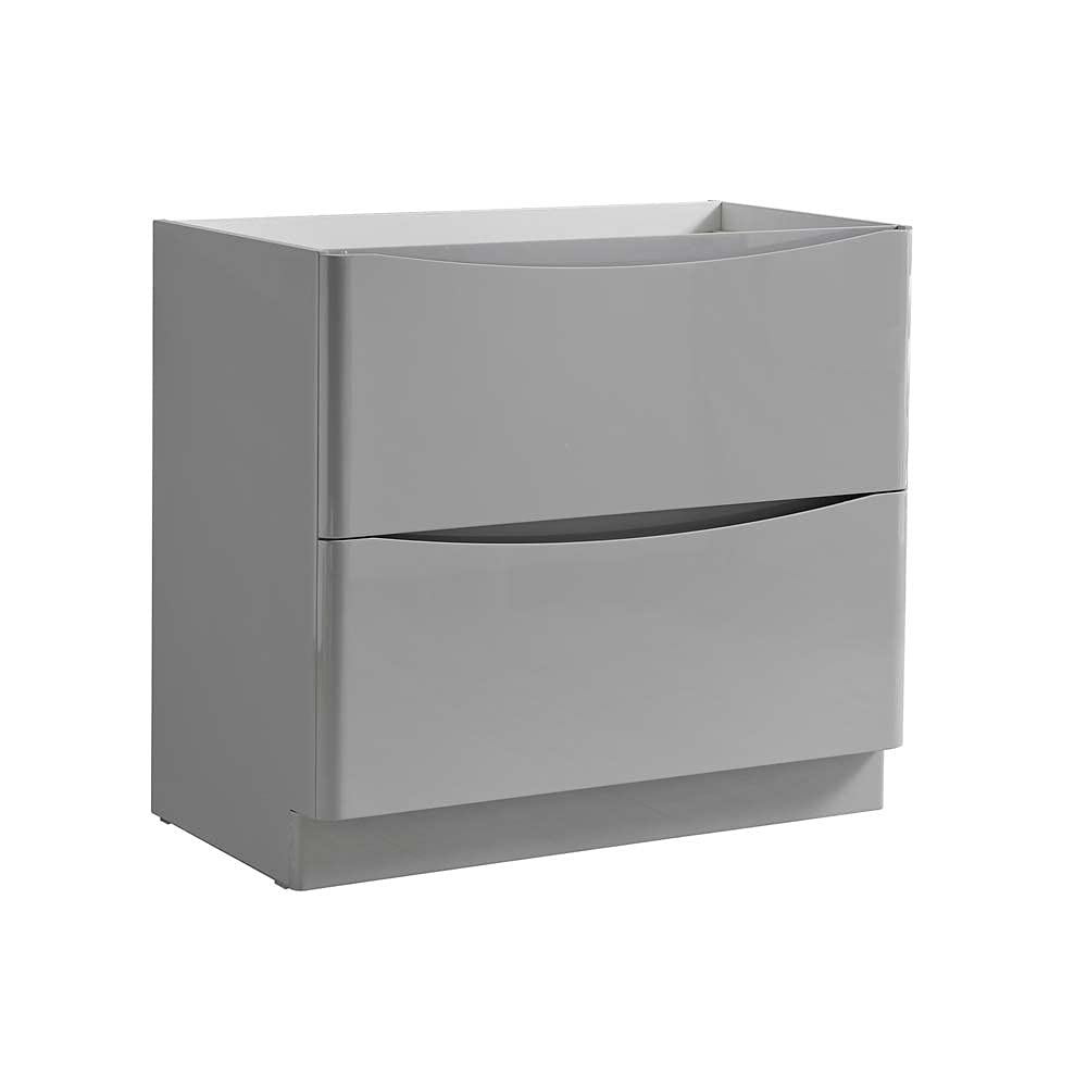 Fresca FCB9136WH Fresca Tuscany 36" Glossy White Free Standing Modern Bathroom Cabinet