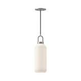 Alora PD401505BNOP SOJI 5" PD BRUSHED NICKEL OPAL GLASS CORD 72 1X60W E26