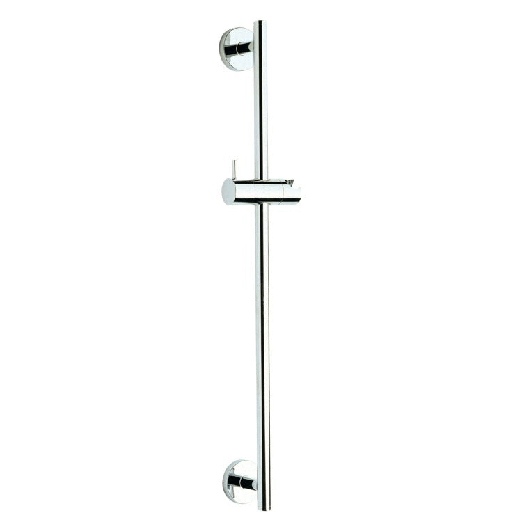 24 Inch Wall-Mounted Chrome Sliding Rail