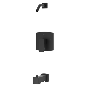 Pfirst Modern Tub/Shower Faucet in Matte Black