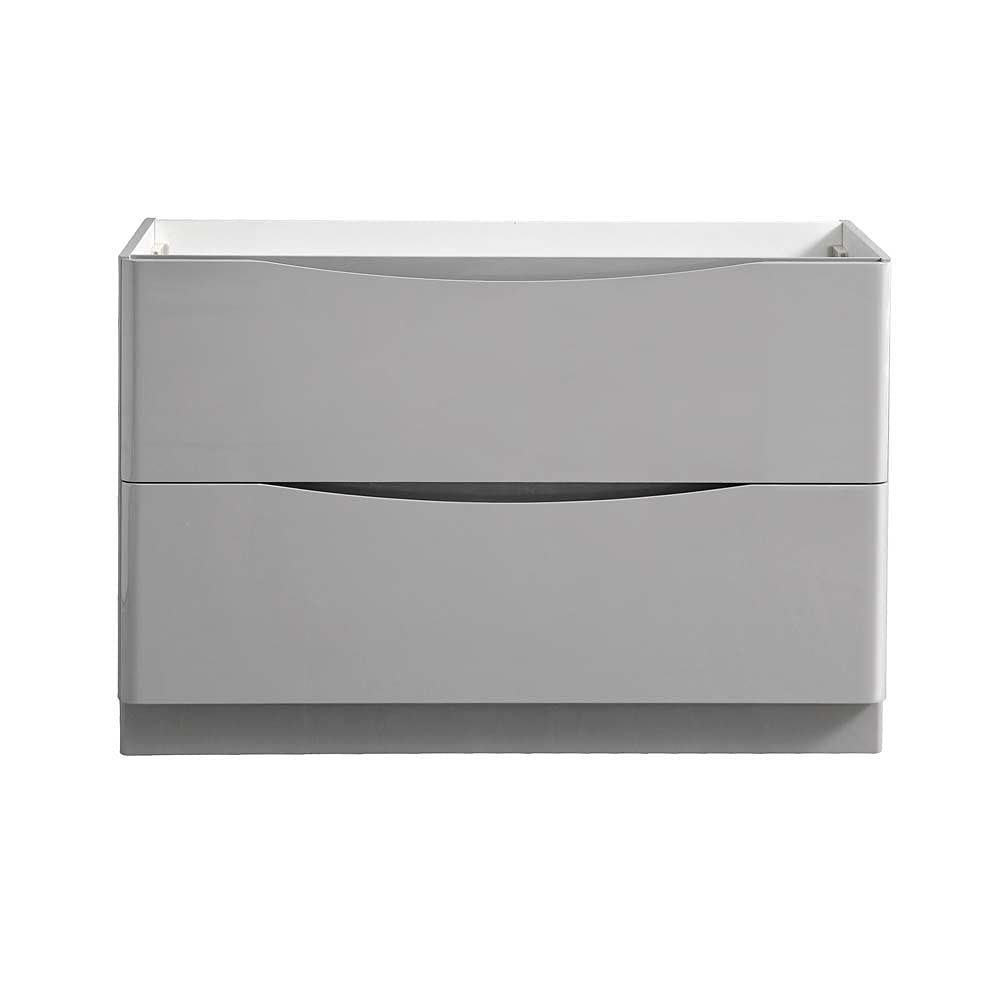 Fresca FCB9148WH-D Fresca Tuscany 48" Glossy White Free Standing Double Sink Modern Bathroom Cabinet