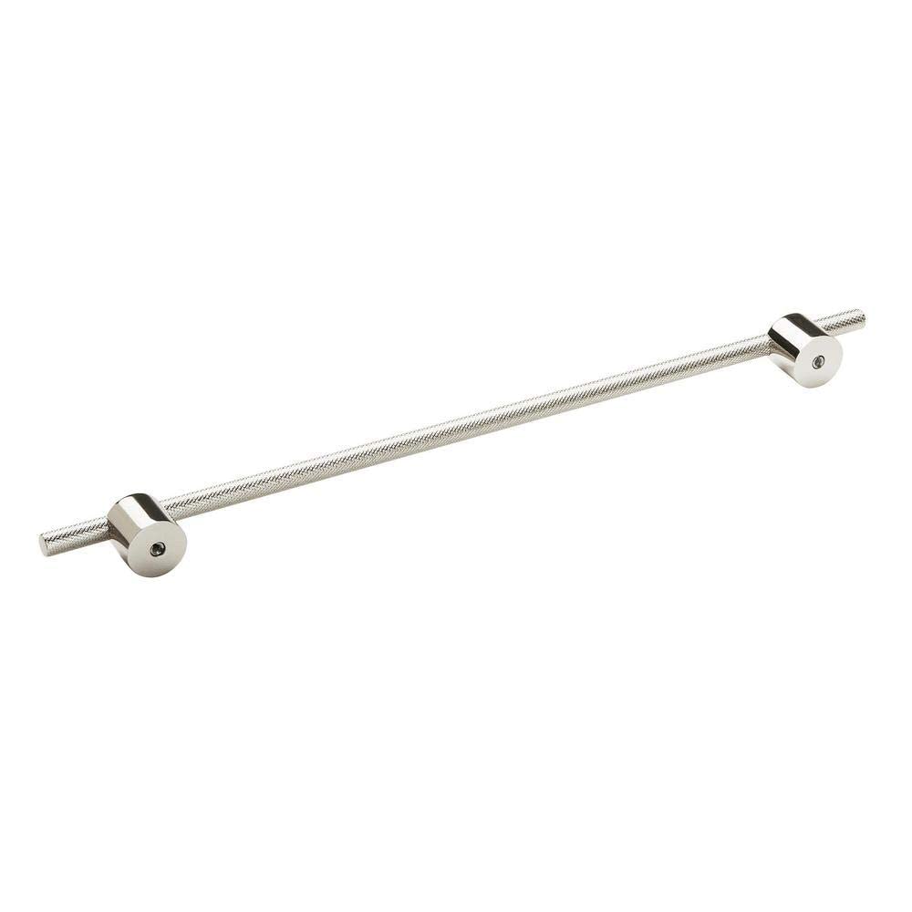 Amerock Cabinet Pull Polished Nickel 12-5/8 inch (320 mm) Center to Center Transcendent 1 Pack Drawer Pull Drawer Handle Cabinet Hardware