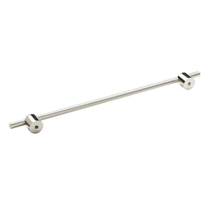 Amerock Cabinet Pull Polished Nickel 12-5/8 inch (320 mm) Center to Center Transcendent 1 Pack Drawer Pull Drawer Handle Cabinet Hardware