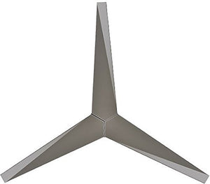 Matthews Fan EKH-BN-BN Eliza-H 3-blade ceiling mount paddle fan in Brushed Nickel finish with brushed nickel ABS blades.