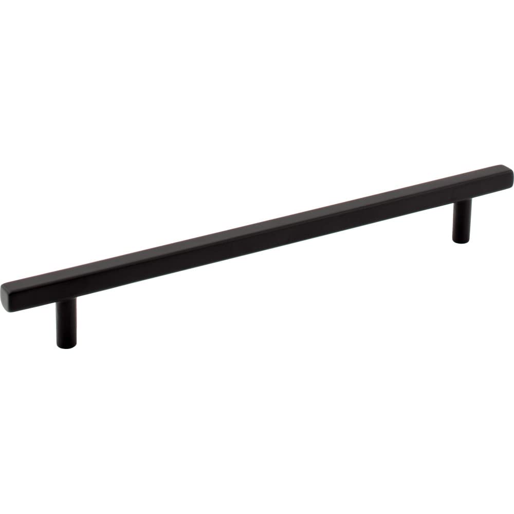 Jeffrey Alexander 845-192MB 192 mm Center-to-Center Matte Black Square Dominique Cabinet Bar Pull