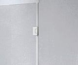 Genius Plus Frameless Shower Door Size fits for Width of 57' - 61'' * H76'' with a Side Panel in Matte Black Premium Hardware Finish, Low Iron Tempered Glass Included(59'') …