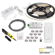 Task Lighting L-VURK-16-30 16 ft 225 Lumens Per Foot Vivid Uno Wireless Controller Retail Tape Light Kit, 1 Zone 1 Area, 3000K Soft White