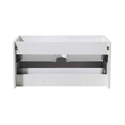 Fresca FCB8008WH Fresca Mezzo 36" White Wall Hung Modern Bathroom Cabinet