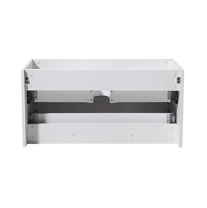 Fresca FCB8008WH Fresca Mezzo 36" White Wall Hung Modern Bathroom Cabinet