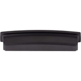 Jeffrey Alexander 141-128MB 128 mm Center Matte Black Square-to-Center Square Renzo Cabinet Cup Pull