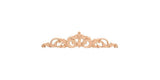 Hardware Resources ONL-02-36CH 36-7/16" W x 1" D x 7-1/2" H Cherry Acanthus Onlay